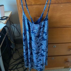Paisley slip dress